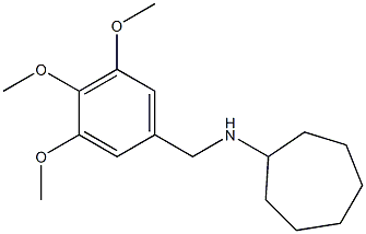 N-[(3,4,5-trimethoxyphenyl)methyl]cycloheptanamine Struktur