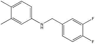 N-[(3,4-difluorophenyl)methyl]-3,4-dimethylaniline Struktur