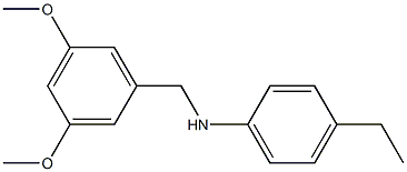 N-[(3,5-dimethoxyphenyl)methyl]-4-ethylaniline Struktur