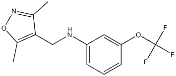 N-[(3,5-dimethyl-1,2-oxazol-4-yl)methyl]-3-(trifluoromethoxy)aniline Struktur