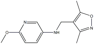 N-[(3,5-dimethyl-1,2-oxazol-4-yl)methyl]-6-methoxypyridin-3-amine Struktur