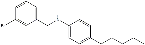 N-[(3-bromophenyl)methyl]-4-pentylaniline Struktur