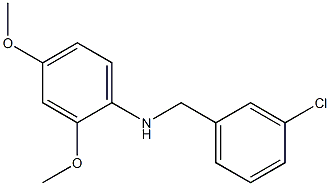 N-[(3-chlorophenyl)methyl]-2,4-dimethoxyaniline Struktur