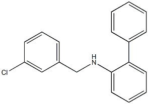 N-[(3-chlorophenyl)methyl]-2-phenylaniline Struktur