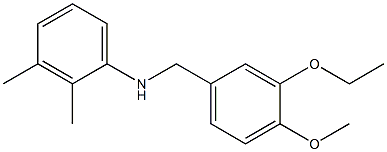 N-[(3-ethoxy-4-methoxyphenyl)methyl]-2,3-dimethylaniline Struktur