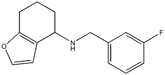 N-[(3-fluorophenyl)methyl]-4,5,6,7-tetrahydro-1-benzofuran-4-amine Struktur