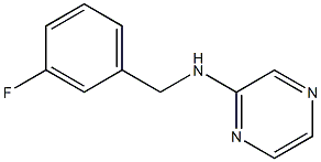 N-[(3-fluorophenyl)methyl]pyrazin-2-amine Struktur