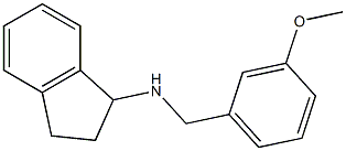 N-[(3-methoxyphenyl)methyl]-2,3-dihydro-1H-inden-1-amine Struktur