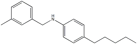 N-[(3-methylphenyl)methyl]-4-pentylaniline Struktur