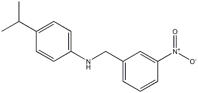 N-[(3-nitrophenyl)methyl]-4-(propan-2-yl)aniline Struktur