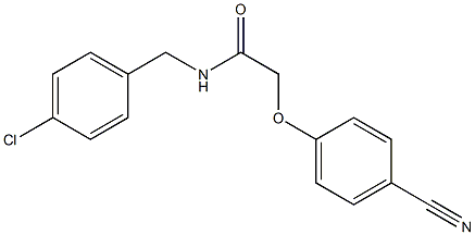 N-[(4-chlorophenyl)methyl]-2-(4-cyanophenoxy)acetamide Struktur