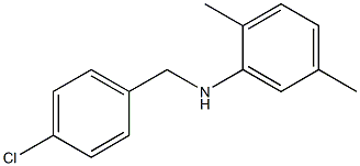 N-[(4-chlorophenyl)methyl]-2,5-dimethylaniline Struktur