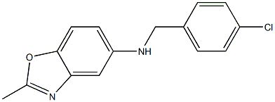 N-[(4-chlorophenyl)methyl]-2-methyl-1,3-benzoxazol-5-amine Struktur