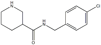 N-[(4-chlorophenyl)methyl]piperidine-3-carboxamide Struktur