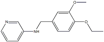 N-[(4-ethoxy-3-methoxyphenyl)methyl]pyridin-3-amine Struktur