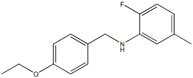 N-[(4-ethoxyphenyl)methyl]-2-fluoro-5-methylaniline Struktur