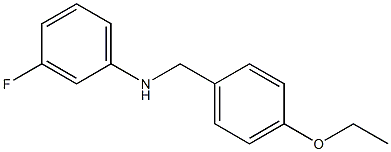 N-[(4-ethoxyphenyl)methyl]-3-fluoroaniline Struktur