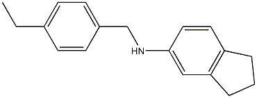 N-[(4-ethylphenyl)methyl]-2,3-dihydro-1H-inden-5-amine Struktur