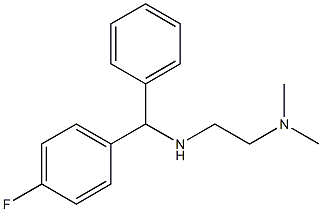 N'-[(4-fluorophenyl)(phenyl)methyl]-N,N-dimethylethane-1,2-diamine Struktur