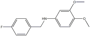 N-[(4-fluorophenyl)methyl]-3,4-dimethoxyaniline Struktur