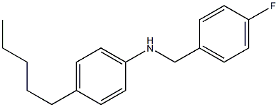 N-[(4-fluorophenyl)methyl]-4-pentylaniline Struktur