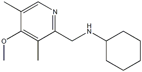 N-[(4-methoxy-3,5-dimethylpyridin-2-yl)methyl]cyclohexanamine Struktur