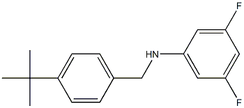 N-[(4-tert-butylphenyl)methyl]-3,5-difluoroaniline Struktur