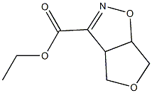 Ethyl 3a,4,6,6a-tetrahydrofuro [3,4-d]isoxazole-3-carboxylate Struktur