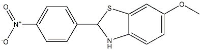 6-METHOXY-2-(4-NITROPHENYL)-2,3-DIHYDROBENZO[D]THIAZOLE Struktur