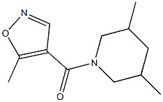 3,5-dimethyl-1-[(5-methyl-4-isoxazolyl)carbonyl]piperidine Struktur