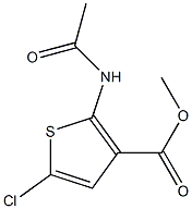 methyl 2-(acetylamino)-5-chlorothiophene-3-carboxylate Struktur