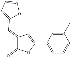 5-(3,4-dimethylphenyl)-3-(2-furylmethylene)-2(3H)-furanone Struktur