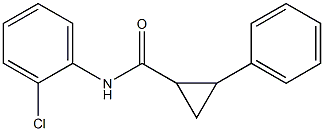 N-(2-chlorophenyl)-2-phenylcyclopropanecarboxamide Struktur