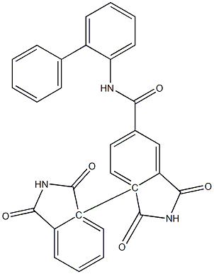 N-[1,1'-biphenyl]-2-yl-2,2'-biphthalimide-5-carboxamide Struktur