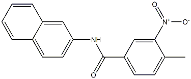 3-nitro-4-methyl-N-(2-naphthyl)benzamide Struktur