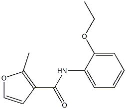 N-(2-ethoxyphenyl)-2-methyl-3-furamide Struktur