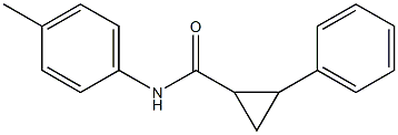 N-(4-methylphenyl)-2-phenylcyclopropanecarboxamide Struktur