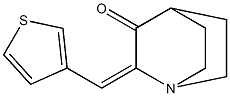 2-(3-thienylmethylene)quinuclidin-3-one Struktur