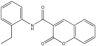 N-(2-ethylphenyl)-2-oxo-2H-chromene-3-carboxamide Struktur