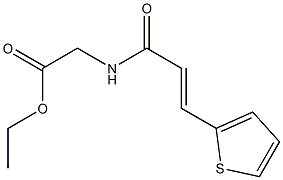 ethyl {[3-(2-thienyl)acryloyl]amino}acetate Struktur