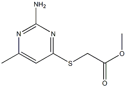 methyl [(2-amino-6-methyl-4-pyrimidinyl)sulfanyl]acetate Struktur