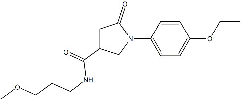 1-(4-ethoxyphenyl)-N-(3-methoxypropyl)-5-oxopyrrolidine-3-carboxamide Struktur