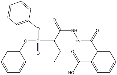 2-({2-[2-(diphenylphosphoryl)butanoyl]hydrazino}carbonyl)benzoic acid Struktur