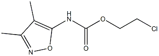 2-chloroethyl 3,4-dimethyl-5-isoxazolylcarbamate Struktur