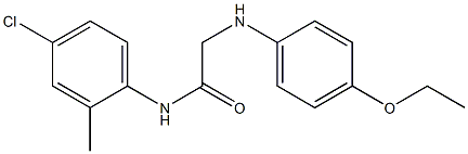 N-(4-chloro-2-methylphenyl)-2-(4-ethoxyanilino)acetamide Struktur