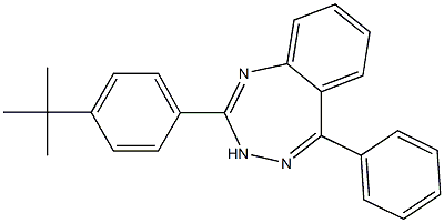 2-(4-tert-butylphenyl)-5-phenyl-3H-1,3,4-benzotriazepine Struktur