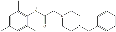 2-(4-benzyl-1-piperazinyl)-N-mesitylacetamide Struktur