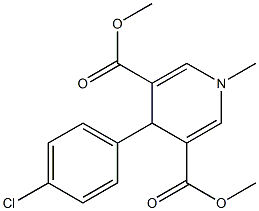 dimethyl 4-(4-chlorophenyl)-1-methyl-1,4-dihydro-3,5-pyridinedicarboxylate Struktur