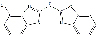 N-(1,3-benzoxazol-2-yl)-N-(4-chloro-1,3-benzothiazol-2-yl)amine Struktur