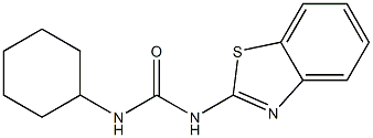 N-(1,3-benzothiazol-2-yl)-N'-cyclohexylurea Struktur